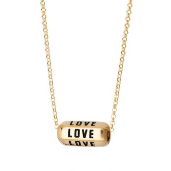 Love Is All Around Necklace, Black, 6 of 7