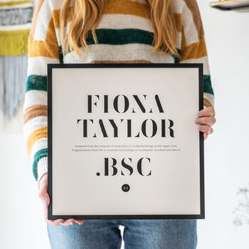 Personalised Graduation Gift Print Poster Style, 3 of 8