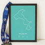 Personalised Minimal Route Map Art For Any Run, thumbnail 2 of 6