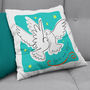 Personalised Matisse Doves Cut Out Cushion, thumbnail 6 of 7