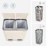 Dual Recycling Bin With Soft Close Lids, thumbnail 9 of 12