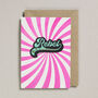 Rebel 'Iron On Patch' Greeting Card, thumbnail 1 of 2