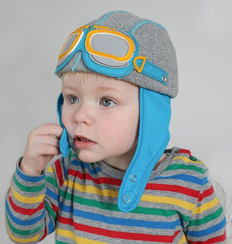 Kids Motorcycle Hat With Goggles, 3 of 5
