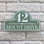 Personalised House Sign Road, Number And Design, thumbnail 1 of 10