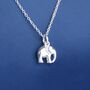 Personalised Sterling Silver Elephant Necklace, thumbnail 4 of 7