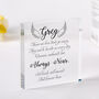 Personalised Remembrance Memorial Acrylic Keepsake Gift, thumbnail 1 of 5