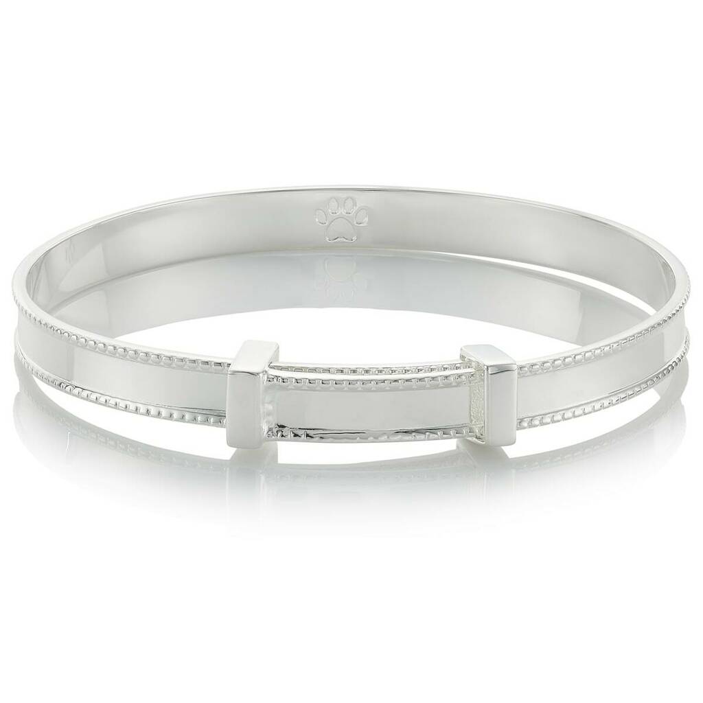 Baby's Sterling Silver Heritage Christening Bangle By Molly Brown London