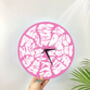 Psychedelic Circle Shaped Decorative Clock, thumbnail 1 of 7