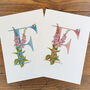 F Is For Foxglove Botanical Initial, Personalised, thumbnail 3 of 6