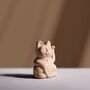 Mini Ochre Waving Lucky Cat, thumbnail 1 of 4