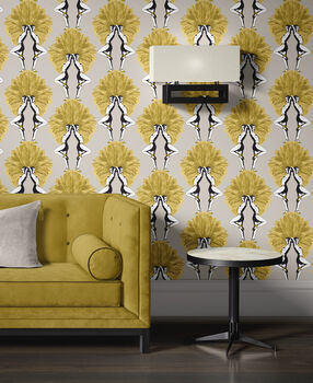 Showgirls Taupe Wallpaper, 3 of 4