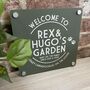 Welcome To 'Your Dogs' Garden Sign, thumbnail 4 of 8