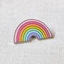 Pastel Rainbow Enamel Pin Badge, thumbnail 1 of 10