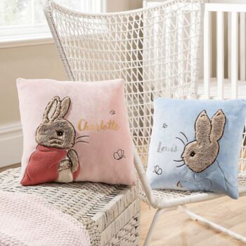 Personalised Peter Rabbit Soft Cushion, 2 of 3