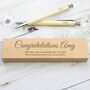 Personalised Wooden Pen And Pencil Set, thumbnail 10 of 11