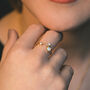 Elodie Opal Ring 14 K Gold Plated, thumbnail 5 of 6