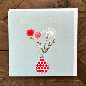Silver Foiled Get Well Soon Card, 3 of 5