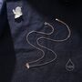 Tiny Jellyfish Pendant Necklace In Sterling Silver, thumbnail 3 of 11