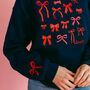 Bows Embroidered Sweatshirt, thumbnail 10 of 12