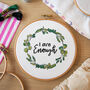 'I Am Enough' Cross Stitch Kit, thumbnail 2 of 5