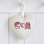 Personalised Initials Heart 40th Ruby Anniversary Gift, thumbnail 7 of 10