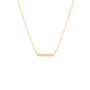 9ct Solid Gold Diamond Bar Necklace, thumbnail 2 of 4