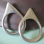 Sterling Silver Triangle Ring, thumbnail 1 of 4