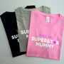 Personalised Superstar Mummy T Shirt, thumbnail 1 of 5