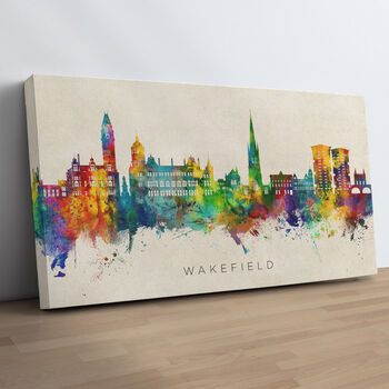 Wakefield Skyline Cityscape Art Print, 10 of 12