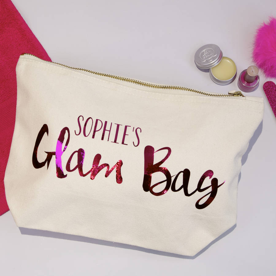 personalised beauty bag