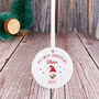 First Christmas Gnome Ornament Gift With Name, thumbnail 7 of 7