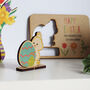Pop Out Wooden Easter Chick Card, thumbnail 1 of 8