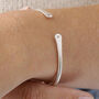 Silver Customisable Cuff Bangle, thumbnail 3 of 6