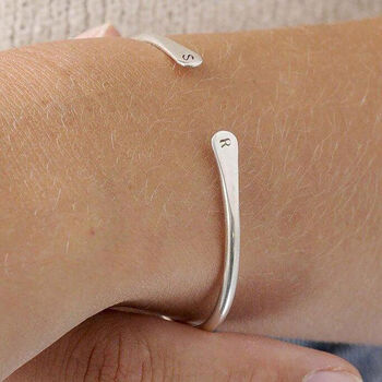 Silver Customisable Cuff Bangle, 3 of 6