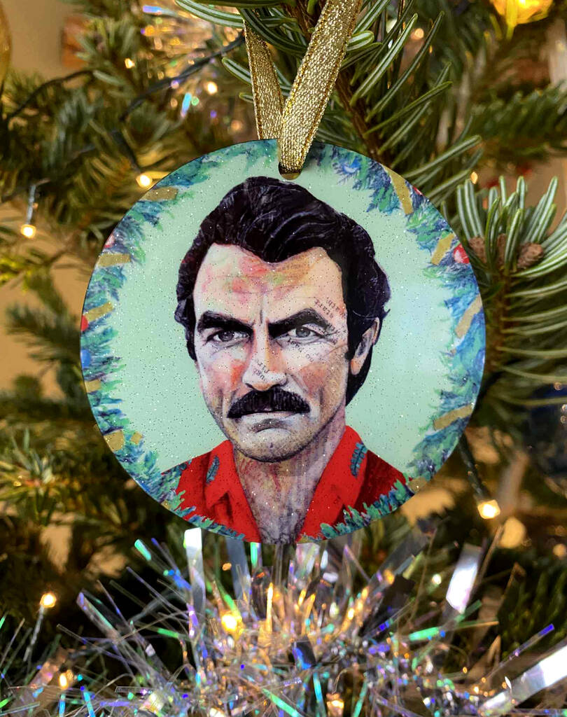 Tom Selleck Christmas Decoration, 1 of 6
