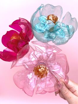 Mini Happy Bouquet Recycled Plastic Bottle Flowers, 5 of 9