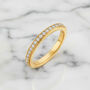 Women's Dainty Stacking Eternity Ring Band In 18k Gold, thumbnail 1 of 5