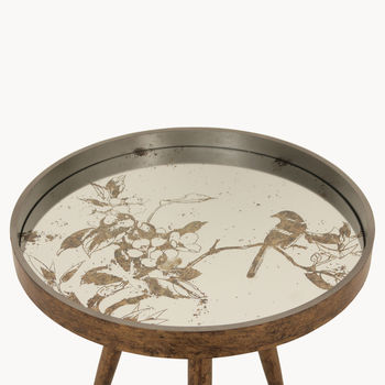 Waltham Tray Table With Bird Pattern, 2 of 4