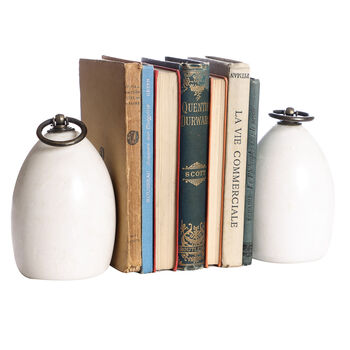 Modern Home Heirloom Natural Marble Bookends, 2 of 5