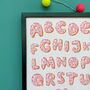 Pink Donut Alphabet Print A4 Or A3, thumbnail 3 of 3