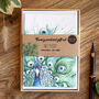 Inky Peacock Luxury Postcards, thumbnail 1 of 10