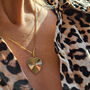 Willa 24ct Gold Plate Heart Necklace, thumbnail 1 of 2