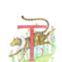L Is For Llama Alphabet Art Print, thumbnail 10 of 12
