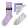 Mens Luxury Lilac And Green Floral Tie Gift Box Set, thumbnail 2 of 4