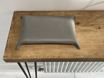 Personalised Rectangle Grey Leather Valet Coin Tray, 9 of 12