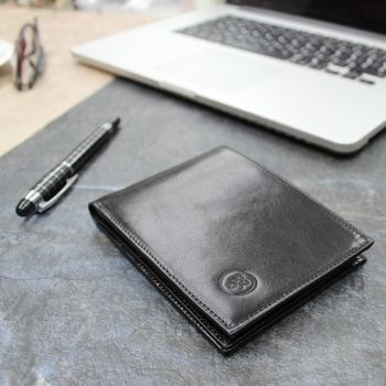 Personalised Leather Trifold Wallet. 'The Gallucio', 9 of 12