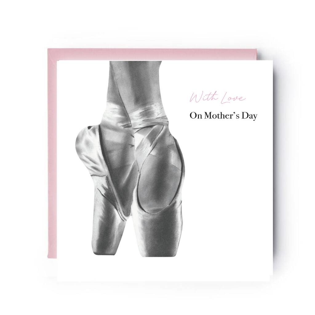 Mother's Day Ballet Shoes Card, 1 of 4