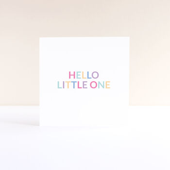 'Hello Little One' Card For New Baby, 2 of 3