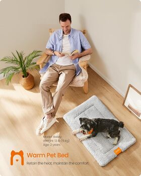 Warm Dog Cat Bed Crate Mattress Pet Pad, 3 of 6