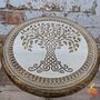 Wooden Gift For Mum,Tripod Table Featuring Celtic Tree Of Life, thumbnail 3 of 10